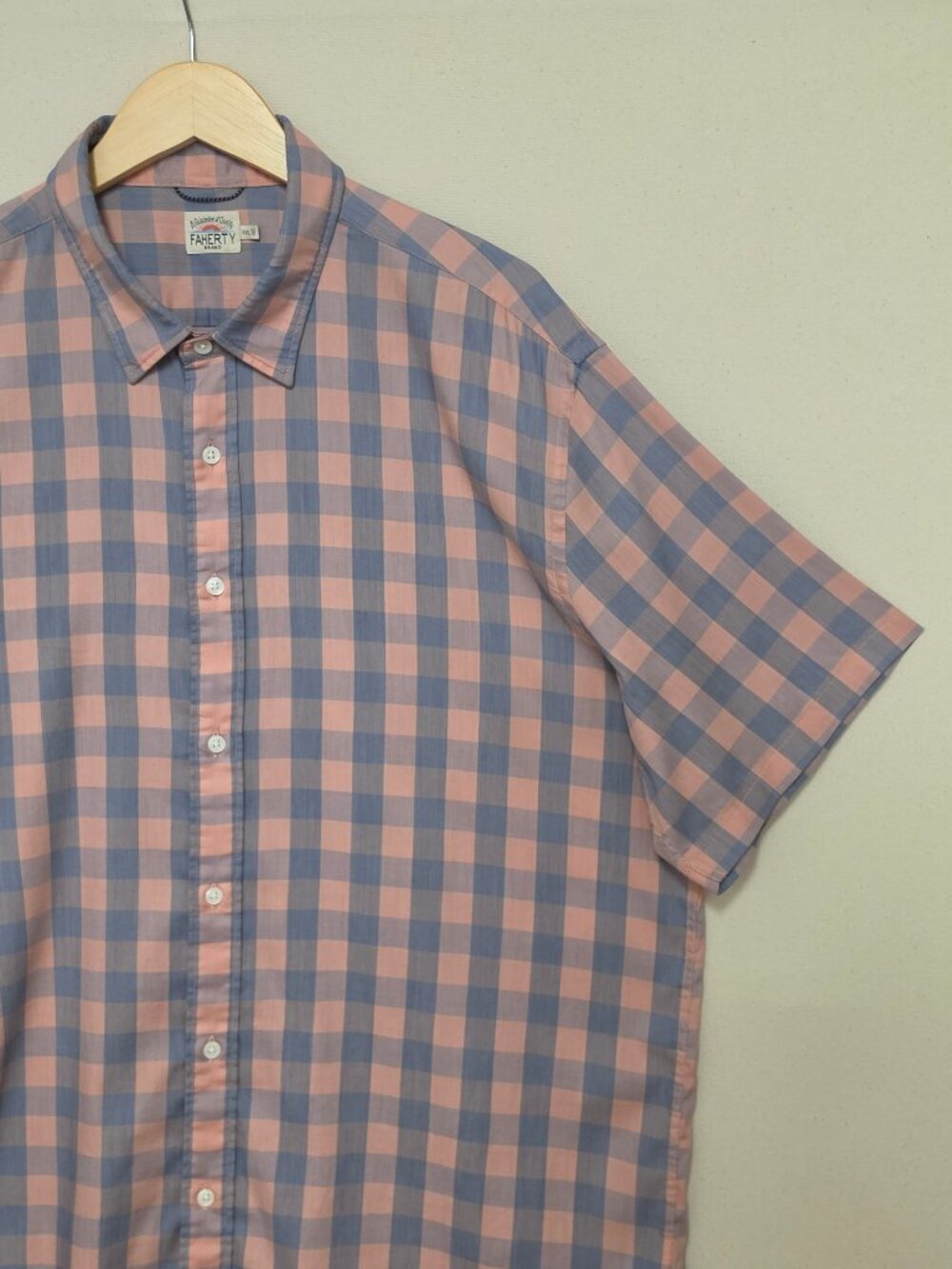 Faherty Short Sleeve Button Down XXL
